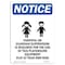 Signmission OSHA Notice, 7" Height, Parental Or Guardian Sign With Symbol, 7" X 5", Portrait OS-NS-D-57-V-17115 - alternate 1